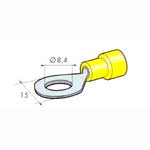 CAPIC. OCCHIELLO GIALLO 8mm