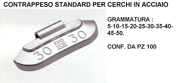 contrap.stand.zinco gr 35pz 50 